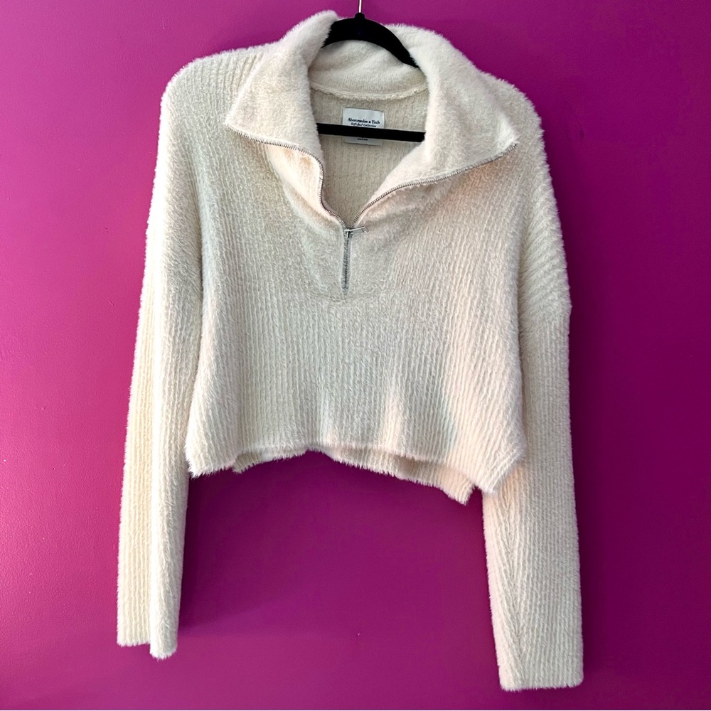Cozy Cream Half-Zip Sweater